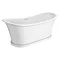 Arezzo 1775 x 750 Matt White Solid Stone Traditional Roll Top Slipper Bath  Feature Large Image