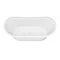 Arezzo 1690 x 750 Matt White Solid Stone Traditional Roll Top Slipper Bath  Newest Large Image