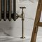 Arezzo 180mm Antique Brass 15mm Pipe Kit for Radiator Valves