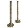 Arezzo 180mm Antique Brass 15mm Pipe Kit for Radiator Valves