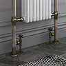 Arezzo 180mm Old English Brass 15mm Pipe Kit for Radiator Valves  Profile Large Image