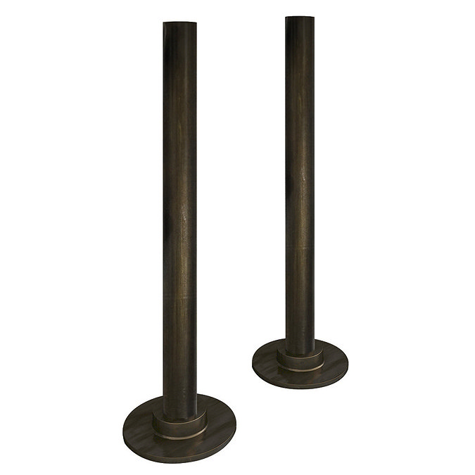 Arezzo 180mm Rustic Brass 15mm Pipe Kit for Radiator Valves Large Image