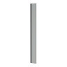 Arezzo W215 x H1900 Grey Tinted Glass Return Panel inc. Matt Black Profile  Large Image