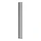 Arezzo W215 x H1900 Grey Tinted Glass Return Panel inc. Matt Black Profile Large Image