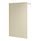 Arezzo 1950mm Brushed Brass Mesh Glass Wetroom Screen with Square Support Arm