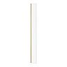 Arezzo W215 x H1950 Brushed Brass Profile 8mm Return Screen Large Image