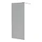 Arezzo W800 x H1900 Grey Tinted Glass 8mm Wetroom Screen Inc. Support Arm Large Image