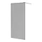 Arezzo W900 x H1900 Grey Tinted Glass 8mm Wetroom Screen Inc. Support Arm Large Image