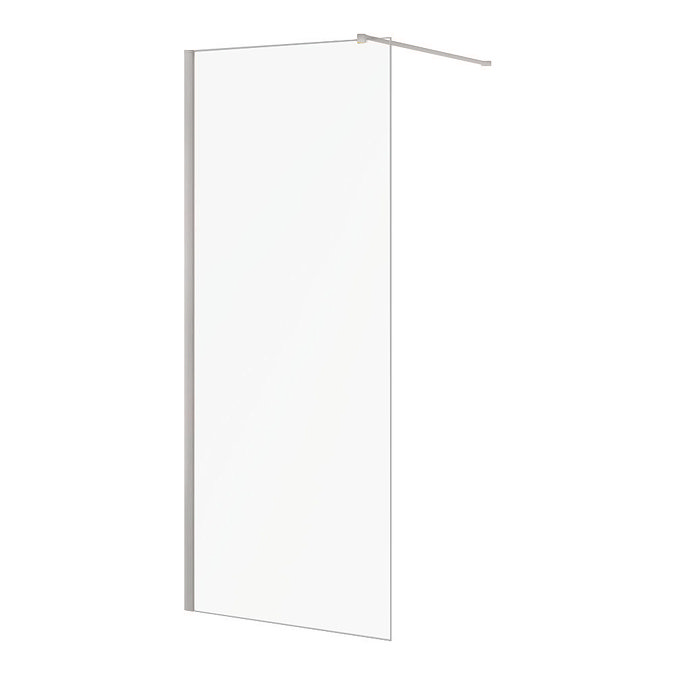 Arezzo Walk-In 8mm Glass Screen Gunmetal Grey - 1950mm