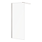 Arezzo Walk-In 8mm Glass Screen Gunmetal Grey - 1950mm
