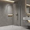 Arezzo 1950mm Gunmetal Grey Profile Wetroom Screen