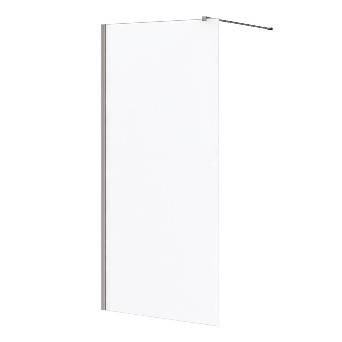 Arezzo 1950mm Gunmetal Grey Profile Wetroom Screen