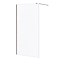 Arezzo 1950mm Gunmetal Grey Profile Wetroom Screen 1000mm