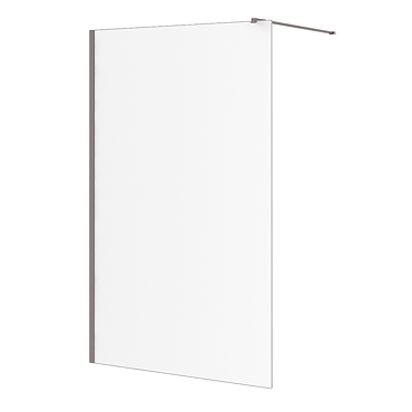 Arezzo 1950mm Gunmetal Grey Profile Wetroom Screen
