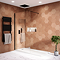 Arezzo 1950mm Matt Black Profile Wetroom Screen