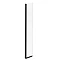 Arezzo W300 x H1950 Hinged Matt Black Profile 8mm Return Screen Large Image
