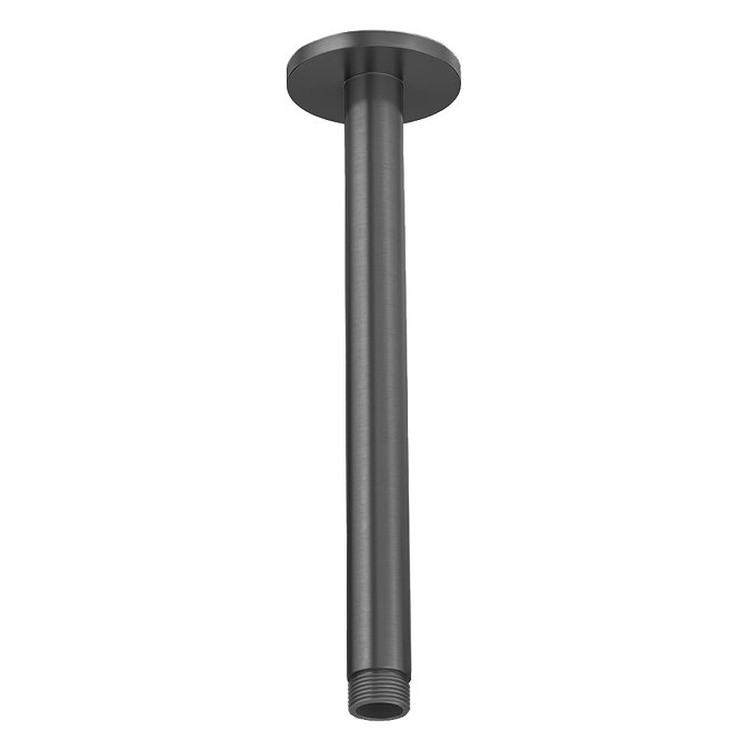 Arezzo 200mm Brushed Gunmetal Grey Round Ceiling Shower Arm