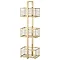 Arezzo 3-Tier Freestanding Shower Caddy Brushed Brass