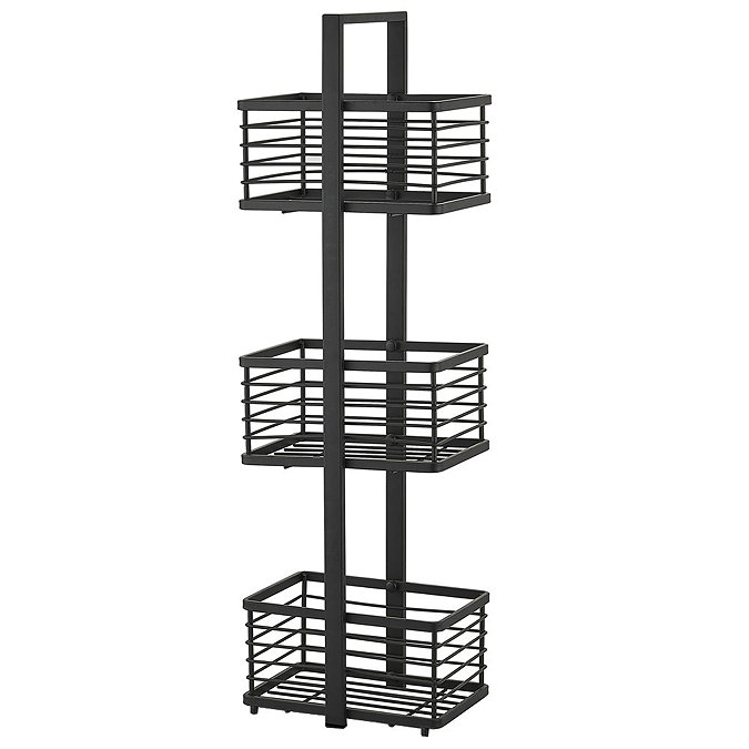 Arezzo 3-Tier Freestanding Shower Caddy Matt Black