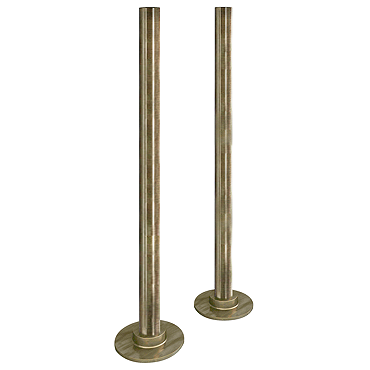 Arezzo 300mm Antique Brass 15mm Pipe Kit for Radiator Valves