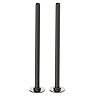 Arezzo 300mm Black Nickel 15mm Pipe Kit for Radiator Valves Large Image