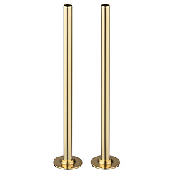 Arezzo 300mm Gold 15mm Pipe Kit for Radiator Valves Large Image