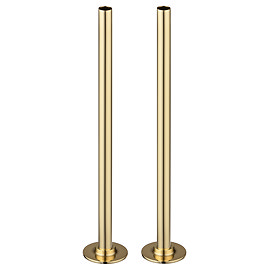 Arezzo 300mm Gold 15mm Pipe Kit for Radiator Valves Large Image