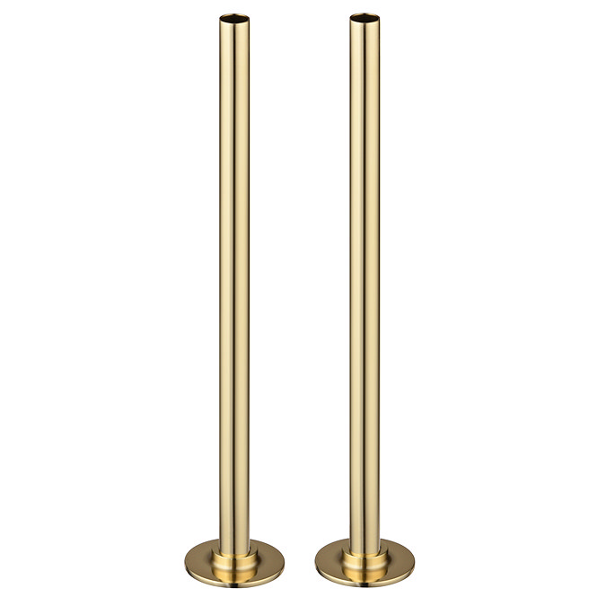 Arezzo 300mm Gold 15mm Pipe Kit for Radiator Valves Large Image