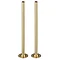 Arezzo 300mm Gold 15mm Pipe Kit for Radiator Valves Large Image