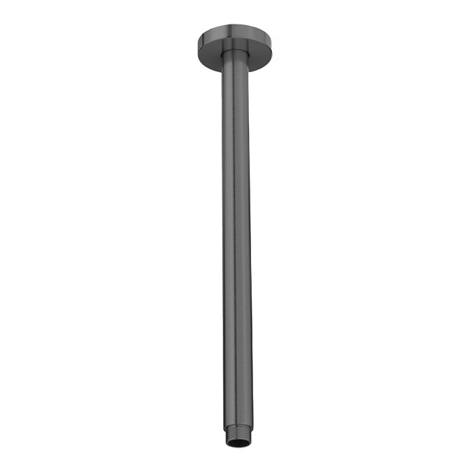 Arezzo 300mm Gunmetal Grey Round Ceiling Shower Arm