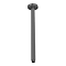 Arezzo 300mm Gunmetal Grey Round Ceiling Shower Arm