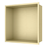 Arezzo 305 x 305 Square Shower Niche - Brushed Brass