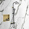 Arezzo 305 x 305 Square Shower Niche - Brushed Brass