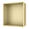 Arezzo 305 x 305 Square Shower Niche - Brushed Brass