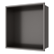 Arezzo 305 x 305 Square Shower Niche - Brushed Gunmetal