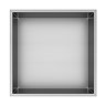 Arezzo 305 x 305 Square Shower Niche - Brushed Steel