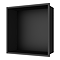 Arezzo 305 x 305 Square Shower Niche - Matt Black