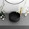 Arezzo 352mm Matt Black Round Counter Top Basin  Feature Large Image