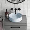 Arezzo 352mm Matt Blue Round Counter Top Basin