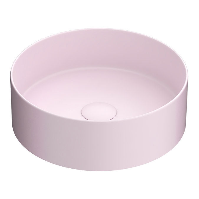Arezzo 352mm Matt Pink Round Counter Top Basin  Profile Large Image