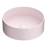 Arezzo 352mm Matt Pink Round Counter Top Basin