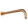 Arezzo 345mm Brushed Bronze Round Wall Mounted Shower Arm Large Image