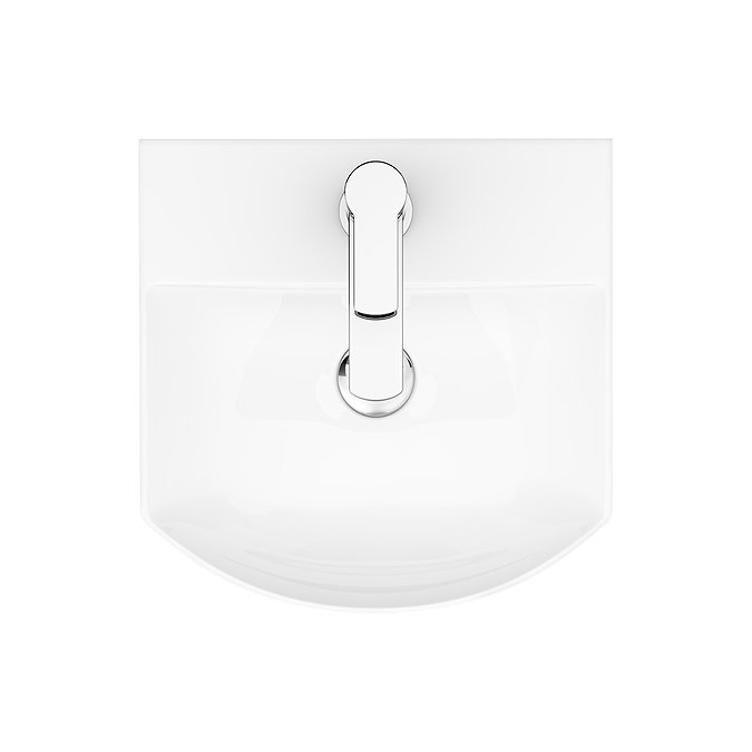 Arezzo 350 x 350 Modern Wall Mounted / Counter Top 1TH Basin  Standard Large Image