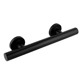 Arezzo 355mm Matt Black Straight Grab Rail Large Image