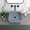 Arezzo 380 x 380mm Matt Grey Square Counter Top Basin Large Image