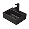 Arezzo 385mm Matt Black Square Wall Mounted / Counter Top Basin  Profile Large Image