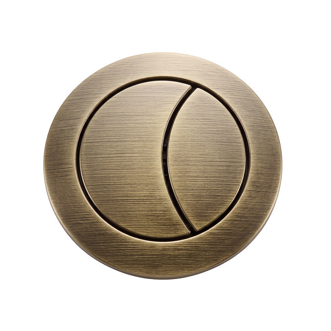 Arezzo Antique Brass Cistern Flush Button - 38mm Hole