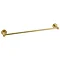 Arezzo 4-Bar Industrial Style Brushed Brass Round Towel Rail  Standard Large Image