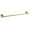 Arezzo 4-Bar Industrial Style Brushed Brass Round Towel Rail Standard Large Image