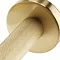 Arezzo 4-Bar Industrial Style Brushed Brass Round Towel Rail Feature Large Image